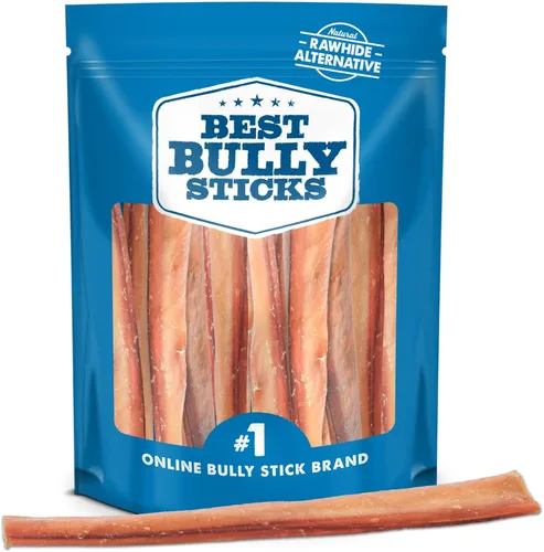 Miniatura 10 de Best Bully Sticks - Palitos de Bully Ahumados con Nogal Jumbo de 6 Pulgadas - 12 Unidades (Paquete de 1) - Natural, Sin Granos y Sin Olor, Aroma