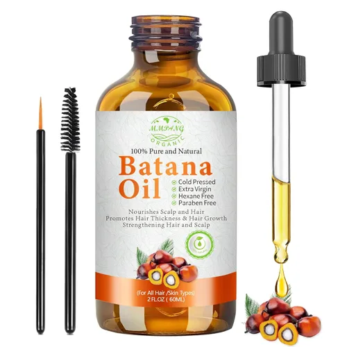 Aceite de batana para el crecimiento del cabello, aceite orgánico crudo para el cabello, aceite natural prensado en frío para botellas de vidrio