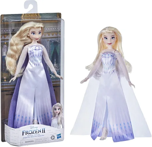 Miniatura 3 de Disney Frozen 2 - Muñeca Elsa Reina de las Nieves con vestido y calzado, largo cabello rubio, juguete para niñas a partir de los 3 años