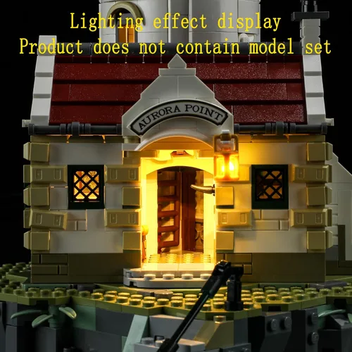 Miniatura 6 de GEAMENT Kit de luz LED compatible con Lego Motorized Lighthouse - Juego de iluminación para ideas 21335 modelo de construcción