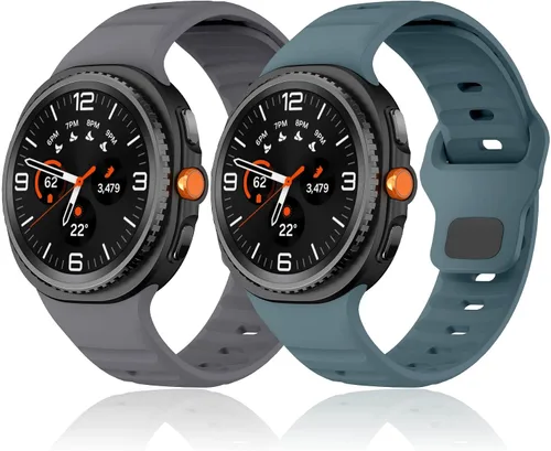 Miniatura 9 de Correa resistente sin huecos para Samsung Galaxy Watch Band 8 1.732 in 1.575 in/Galaxy Watch 8 Classic Band 1.811 in, correa deportiva de silicona