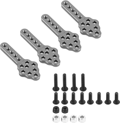 Miniatura 10 de Soporte de amortiguador de coche a control remoto, 4 piezas, juego de 2.008 in/2 pulgadas, placa de montaje de amortiguador de amortiguador de Negro