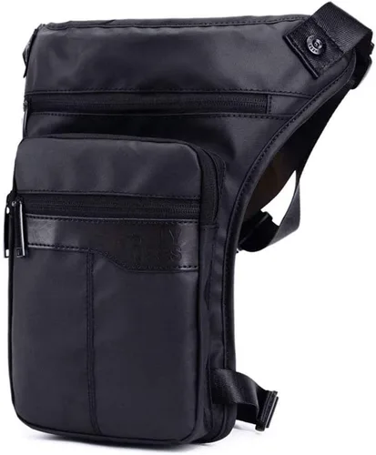 Hebetag Oxford Hiking Waist Pack Motorcycle Drop Leg Bag for Men Women Bike Riding Cycling Tactical Thigh Fanny Pouch Outdoor Travel Fishing Camping
