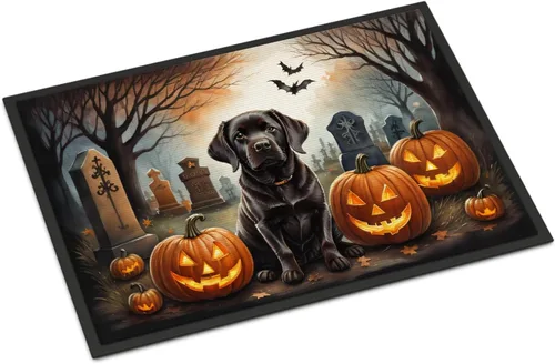Miniatura 44 de Caroline's Treasures DAC2011MAT - Felpudo de Halloween espeluznante con diseño de Beagle, de 18 x 27 pulgadas, para interiores y exteriores
