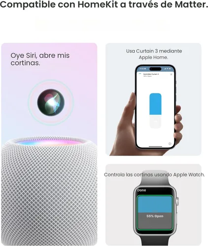 Miniatura 8 de SwitchBot Abridor de Cortinas Automático - Control Remoto Bluetooth Cortina Inteligente con Aplicación/Temporizador, Motor de Alto Rendimiento