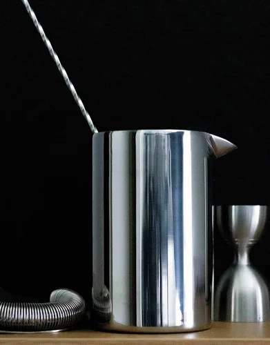 Miniatura 2 de Amehla Vaso de mezcla de cóctel de metal, acero inoxidable, doble pared, aislado, barra de metal, jarra mezcladora de bartending - 18 onzas