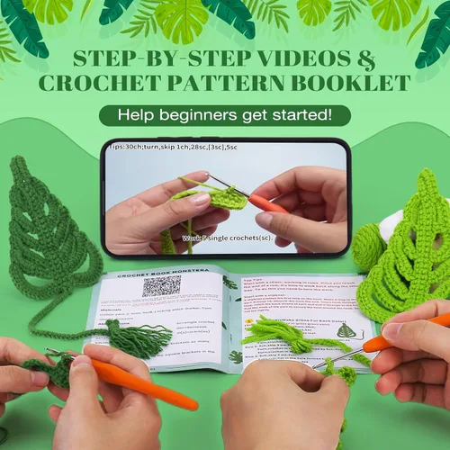 Miniatura 2 de Crochetta Kit de ganchillo para principiantes, kit de animales de ganchillo Amigurumi con tutoriales en video paso a paso, paquete de inicio