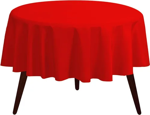 Miniatura 51 de Pomp Mantel Premium de Poliéster de 60" x 84" en Color Amarillo Plátano Tela Fácil de Cuidar, Resistente a Arrugas y Manchas Para Mesa Banana