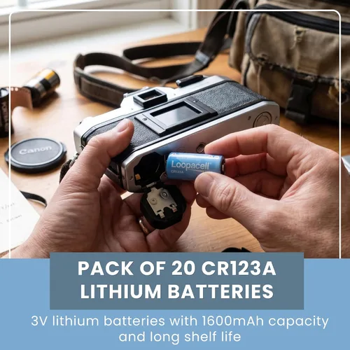 Miniatura 4 de LOOPACELL CR123A CR123 123A 3V Litio 20 Baterías (no recargables)