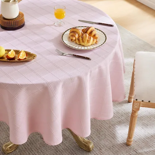 Miniatura 27 de ZeeMart Mantel (beige, redondo de 52 pulgadas)
