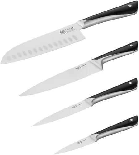 Miniatura 2 de Tefal Jamie Oliver - Juego de 4 piezas de la serie The Knife (9CM PARING + 12CM Utility + 15CM Chef + 16.5CM SANTOKU Knives)
