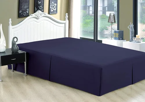 Miniatura 6 de Marina Decoration Falda de cama ultrasuave y sedosa de calidad de hotel para todas las estaciones, bolsillo profundo, caída de 16 pulgadas, rayón
