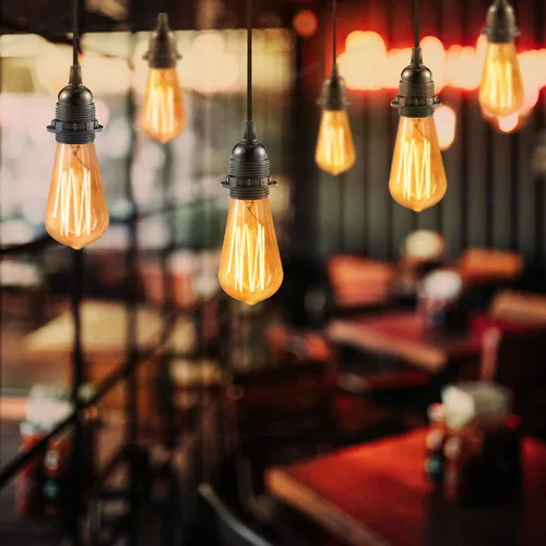 Miniatura 6 de Paquete de 18 enchufes de luz E27/E26, enchufe de repuesto, enchufe de bombilla, soporte de lámpara colgante Edison retro, enchufe mediano de rosca