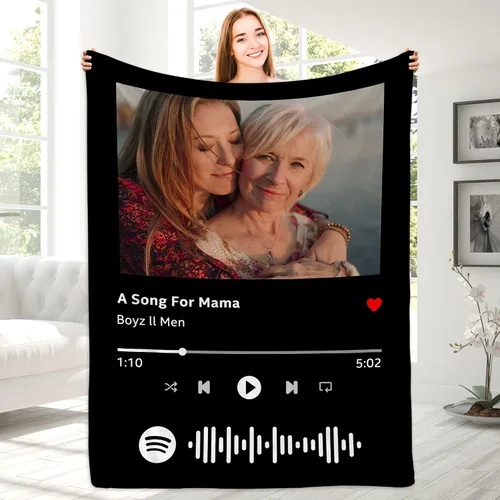 Miniatura 28 de Magimagine - Manta personalizada para papá con foto, mantas personalizadas con foto para papá de parte de su hija o hijo, regalos de cumpleaños