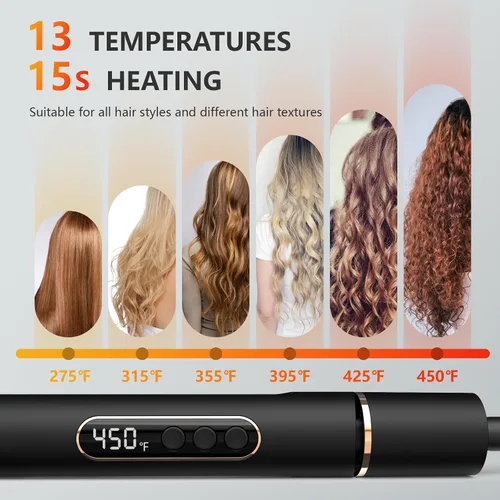 Miniatura 4 de IFNOT Plancha plana 2 en 1, iones negativos de cerámica para alisar el cabello de las mujeres, cabello sin encrespamiento, calentamiento rápido