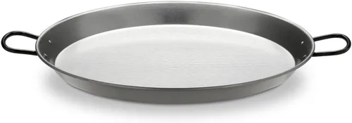 Paellera valenciana de acero pulido 15 pulgadas (15.0 in) 8 porciones