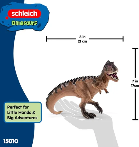 Miniatura 5 de Schleich Dinosaurios, juguetes de dinosaurios grandes para niños y niñas, juguete realista de giganotosaurio con mandíbula móvil, a partir de 4 años