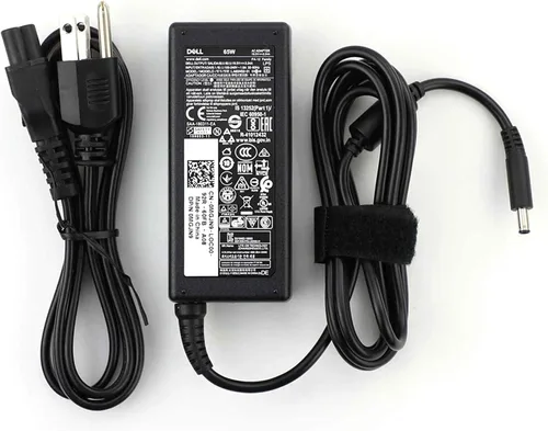 Dell Cargador para portátil Inspiron Adaptador de corriente de 65W 4.5mm punta AC genuino para Inspiron 13 14 15 3000 5000 7000 Serie 5558 5755 3147