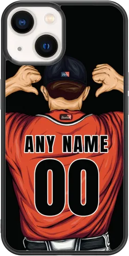 Miniatura 28 de Custome - Funda de teléfono de béisbol, diseño creativo de béisbol deportivo con número de estrella para iPhone 15, 14, 13, 12, 11 Pro Max Plus Mini