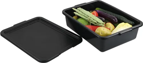 Xyskin Bolsa de autobús utilitario de almacenamiento con tapa, caja de autobús comercial de restaurante, 3 paquetes