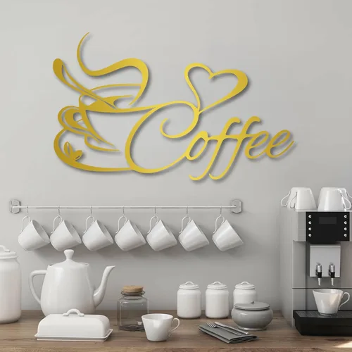 Miniatura 5 de Oxzcimty Arte de pared de taza de café de metal, decoración de pared de café, arte de pared de metal para cafeterías, cocina, comedor, bar, sala