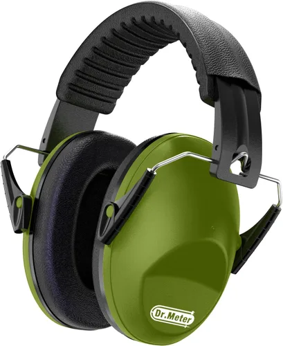 Miniatura 4 de Orejeras con cancelación de ruido del Dr.meter: auriculares con cancelación de ruido SNR27.4 con diadema ajustable, orejeras con protección auditiva