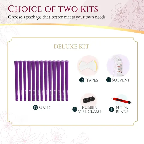 Miniatura 7 de SAPLIZE Puños de golf exclusivos para mujer, diseño cónico optimizado, elegante serie de colores sólidos, suaves, cómodos y absorbentes de golpes