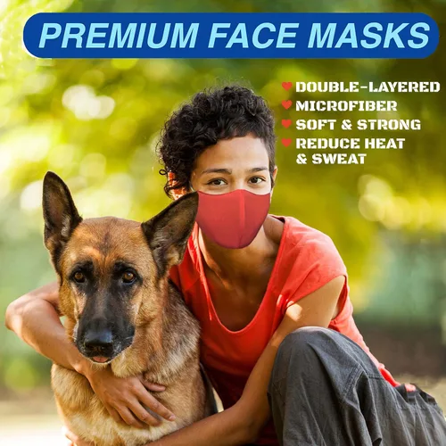 Miniatura 2 de Arcarius Mascarilla protectora reutilizable, lavable con correas ajustables para las orejas, comodidad transpirable para adultos, adolescentes