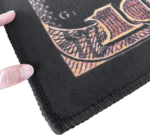 Miniatura 6 de GUBIYU Alfombra de baño negra para baño, alfombra negra y dorada, alfombra de área grande, alfombra de área moderna, alfombra de piso de cien