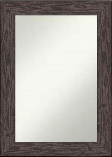 Miniatura 340 de Amanti Art Espejo personalizado, espejo de baño negro puente, espejo de pared o espejo de tocador de baño sobre el fregadero (26 x 26 pulgadas)
