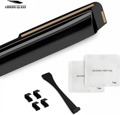 Miniatura 6 de Voron Glass - Protectores de lluvia de canal extra duraderos para Ford Edge 2015-2024, deflectores de ventana, viseras de ventilación, 4 piezas