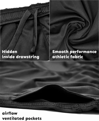 Miniatura 16 de Andrew Scott Pantalones cortos deportivos de baloncesto para niños con rendimiento activo y estilo de malla, varios paquetes