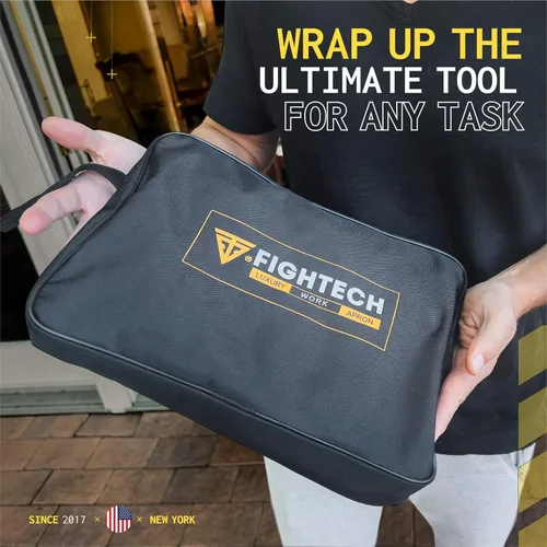 Miniatura 8 de Delantal de taller FIGHTECH - Delantal de trabajo pesado para carpintería para hombres con bolsillos para herramientas para carpinteros, herreros