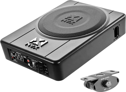 Miniatura 8 de NVX QBUS8P 300W Peak (150W RMS) amplificado y cargado 8 pulgadas con puerto debajo del asiento Sistema de subwoofer universal de graves rápidos