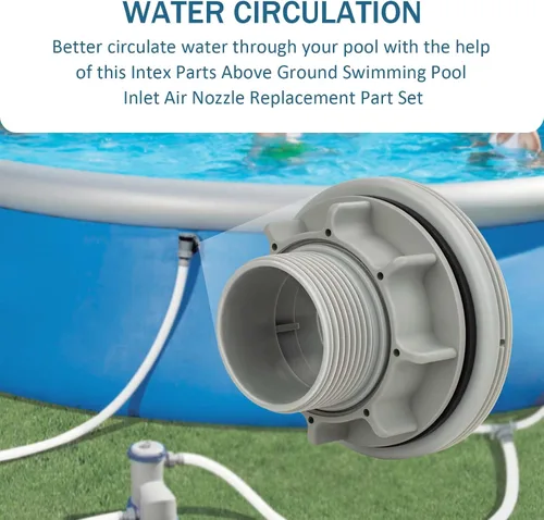 Miniatura 5 de Kit de conector de filtro roscado para piscina, para piscina Intex sobre el suelo Parte 10256 10255, piezas de repuesto para colador grande Intex