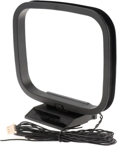 Miniatura 2 de Antena de bucle AM con mini conector de 3 pines compatible con radio interior Bluetooth receptor estéreo para el hogar AV AudioTheater