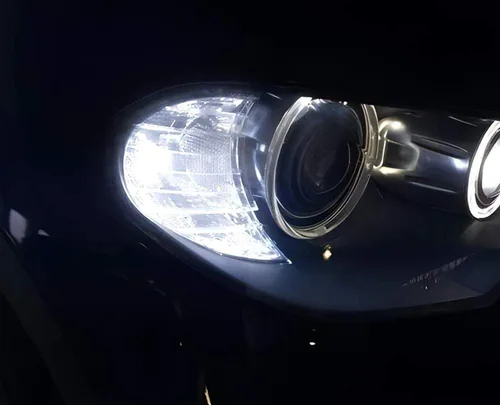 Miniatura 4 de iJDMTOY Bombillas LED de xenón blanco sin errores 21-SMD PY24W 5200s compatibles con luces direccionales delanteras BMW, compatibles con BMW E90/E92