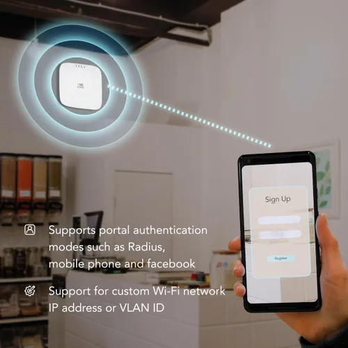 Miniatura 6 de InHand Networks EAP600 Wi-Fi 6 Punto de acceso (AX3000) – AP inalámbrico empresarial gestionado en la nube para alta densidad, doble banda 802.11ax