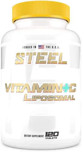 Steel Supplements Vitamina C liposomal | Inmunidad, antioxidante, salud cardiovascular | 1000 mg de vitamina C, tecnología de ciclosoma | 120