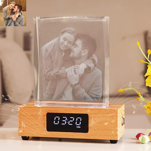 Miniatura 12 de Foto de cristal personalizada, regalos personalizados con tu propia foto para mamá, papá, pareja, familia, impresión en color personalizada, regalos