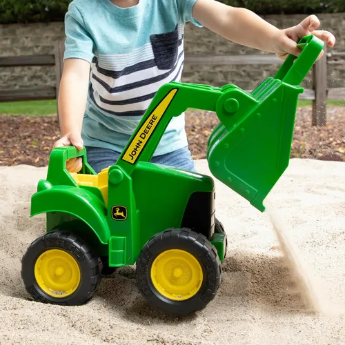 Miniatura 6 de TOMY Big Scoop John Deere - Juguete de tractor con cargador – Juguetes de tractor John Deere con licencia oficial – 15 pulgadas – Juguetes de arena