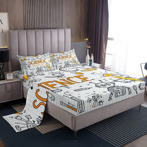 Miniatura 26 de Erosebridal Ropa de cama de 3 piezas de rosa roja, tamaño individual, sábana bajera y sábana encimera para mujeres y niñas, estampado de momentos
