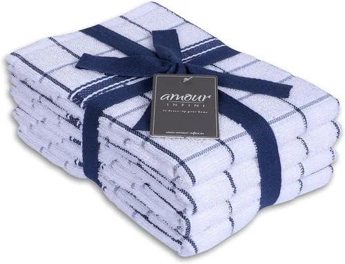Miniatura 32 de AMOUR INFINI Juego de 8 paños de cocina - Ultra suaves, altamente absorbentes, paños de cocina de algodón terry de secado rápido de 12"x12" pulgadas