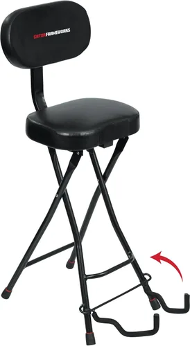 Gator Frameworks - combinación de asiento para tocar y apoyar la guitarra (GFW-GTR-SEAT)