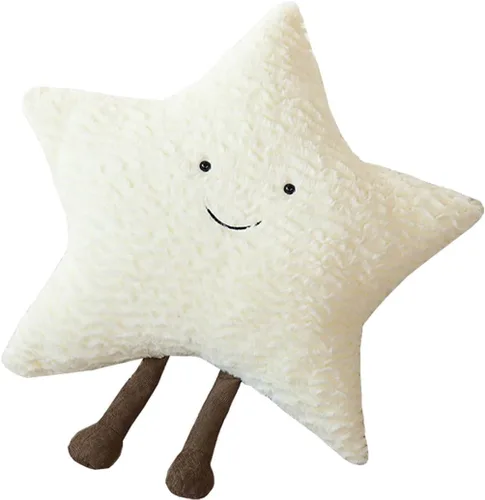 Miniatura 10 de Cómoda almohada de sol, estrellas, luna, cojín para sofá, precioso cojín (15.7 pulgadas, luna)
