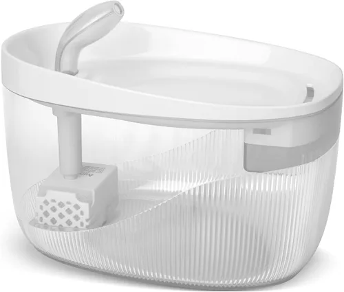Miniatura 8 de Fuente de agua para gatos de 74 oz/2.2 L, dispensador automático de agua para mascotas para interiores con bomba ultra silenciosa, 2 modos de flujo