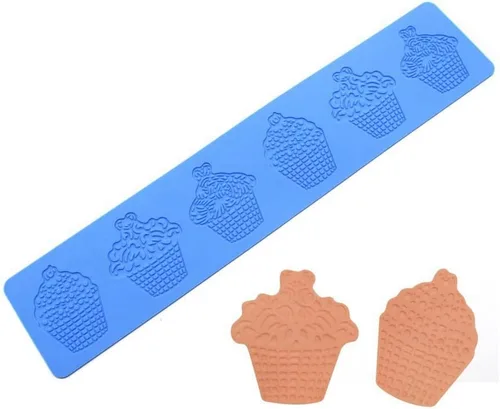Miniatura 5 de Molde de silicona para cupcakes 3D para cupcakes, fondant, almohadilla de encaje, molde de silicona para pasteles, fondant, molde de arcilla