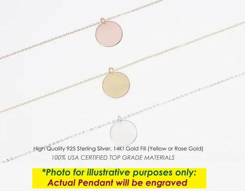 Miniatura 3 de Be Wished Personalized Graduation Gifts for Women, Birth Flower Necklace with Meaningful Message. Goldfilled or 925 Sterling Silver