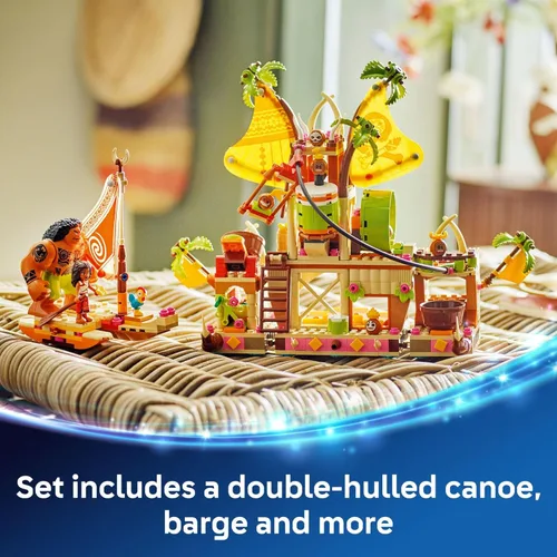 Miniatura 3 de LEGO Disney Moana 2 Barca de Kakamora para niños - Set de construcción para juego de rol para niños y niñas, de 7 años en adelante - 9 personajes