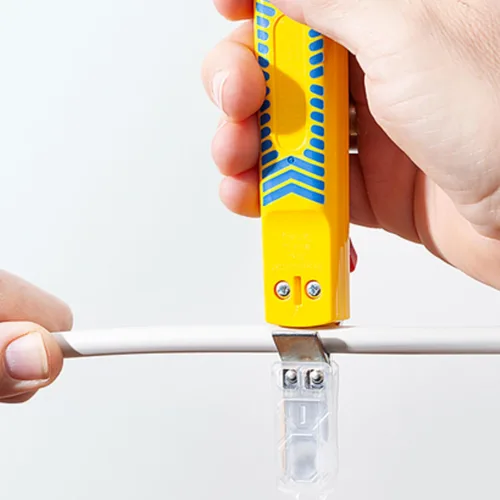 Miniatura 4 de Jokari 10280 Secura - Cuchillo pelacables para todos los cables redondos estándar, n.º 28 de alto, 6.7 in de largo x 1.1 in de ancho x 1.4 in de alto